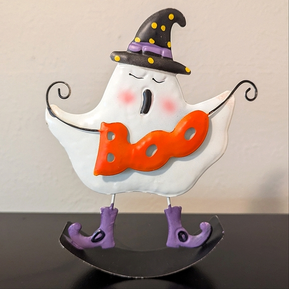 Vintage Other - Rocking Metal Ghost Novelty Halloween Decor